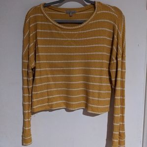 Striped yellow sweater